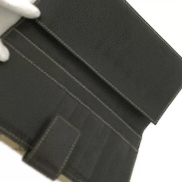 🏆💎💯 GUCCI GG Logo PVC Canvas Long Bifold Wallet - Picture 5 of 8